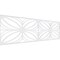 Ekena Millwork Set of Four Panels for 94 1/2"W x 28 1/4"H Otis Fretwork Wainscot Wall Paneling WPKP14X01X47OTS - alternate 1